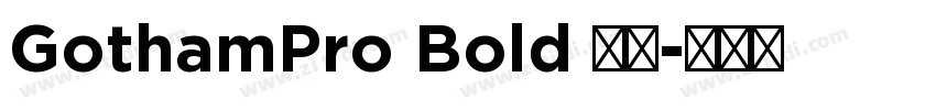 GothamPro Bold 粗体字体转换